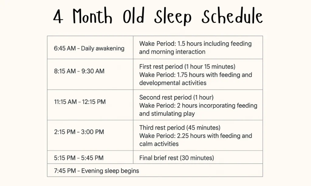  4 Month Old Sleep Schedule