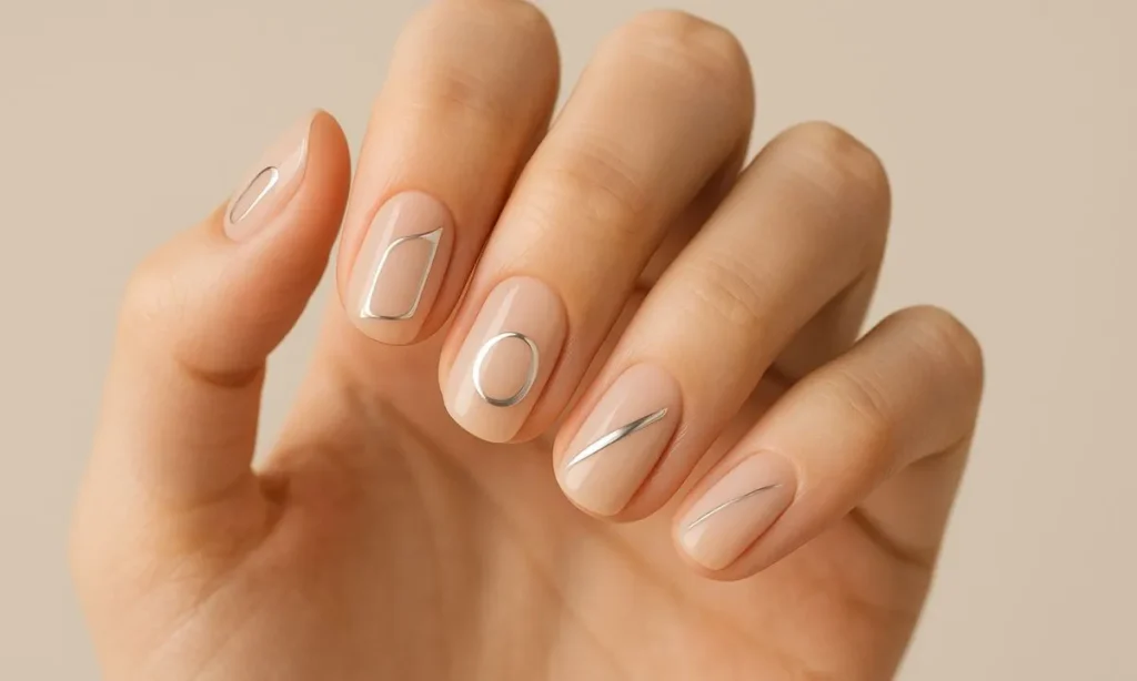 chrome geometric accents chrome geometric accents