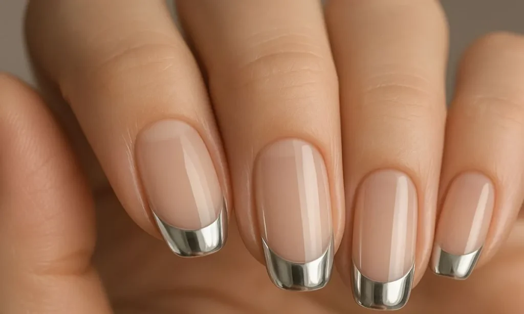 chrome tipped classic french chrome tipped classic french