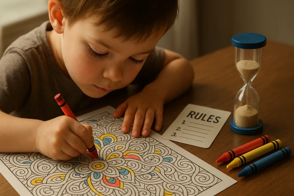 mindful coloring challenges