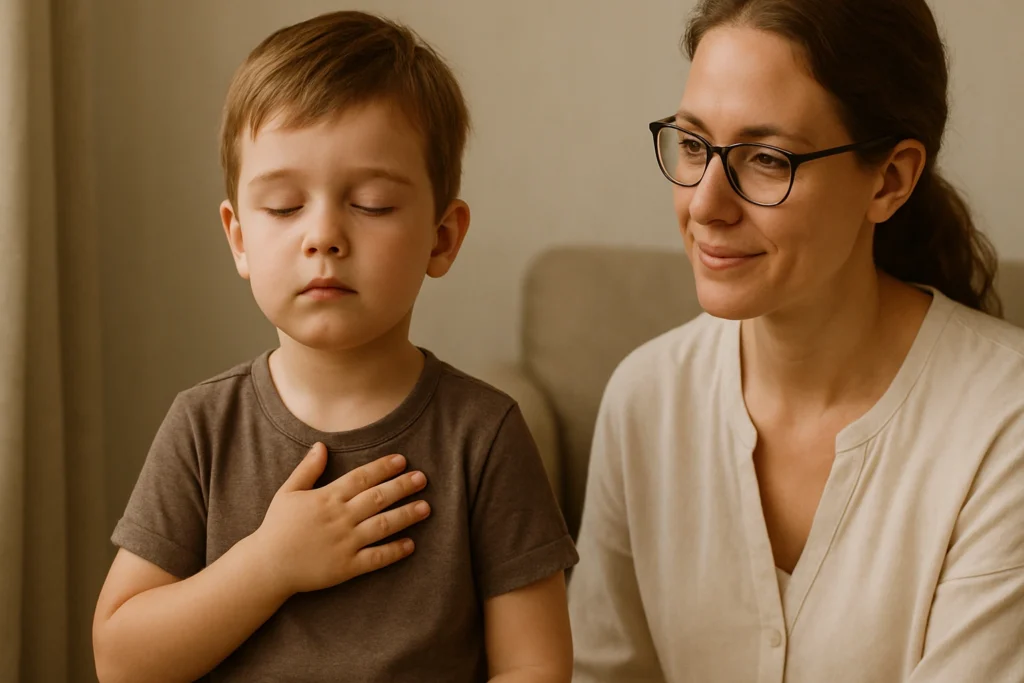 mindfulness moment with supportive presence