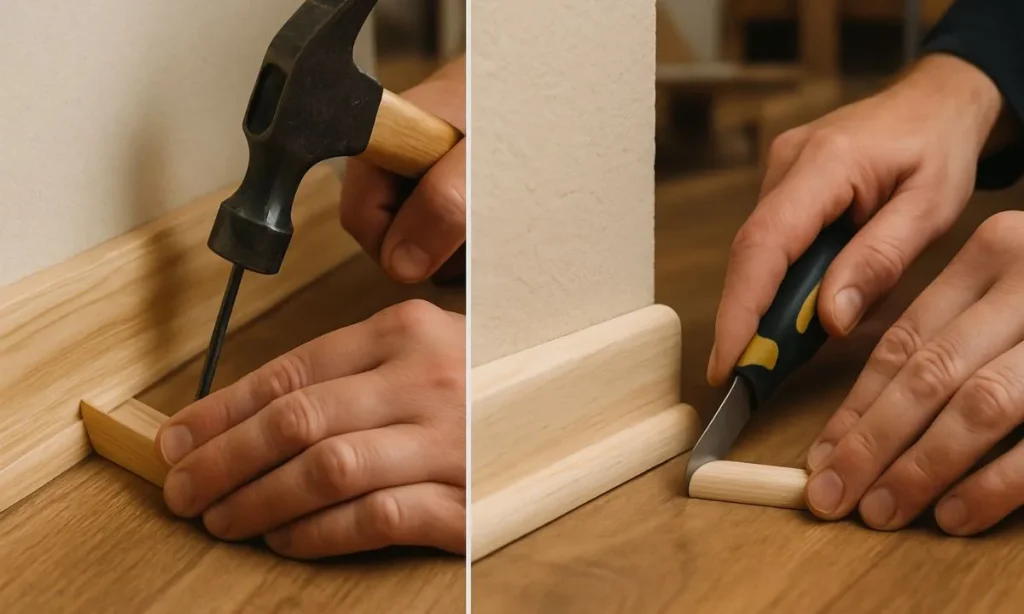 shoe molding vs quarter round shoe molding vs quarter round